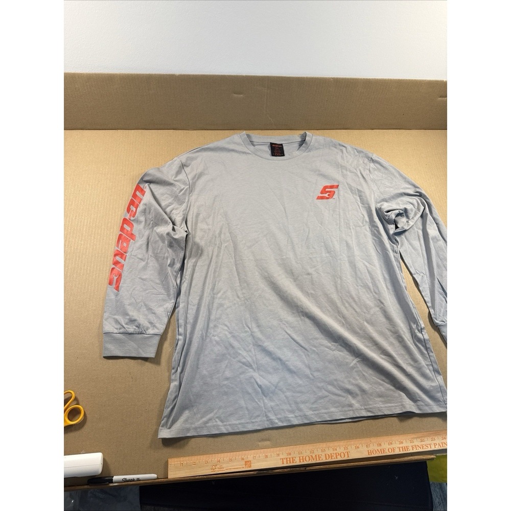 Snap-on Shirt Shirt Mens 3XL Gray Long Sleeve Tools Mechanic Automotive Graphic